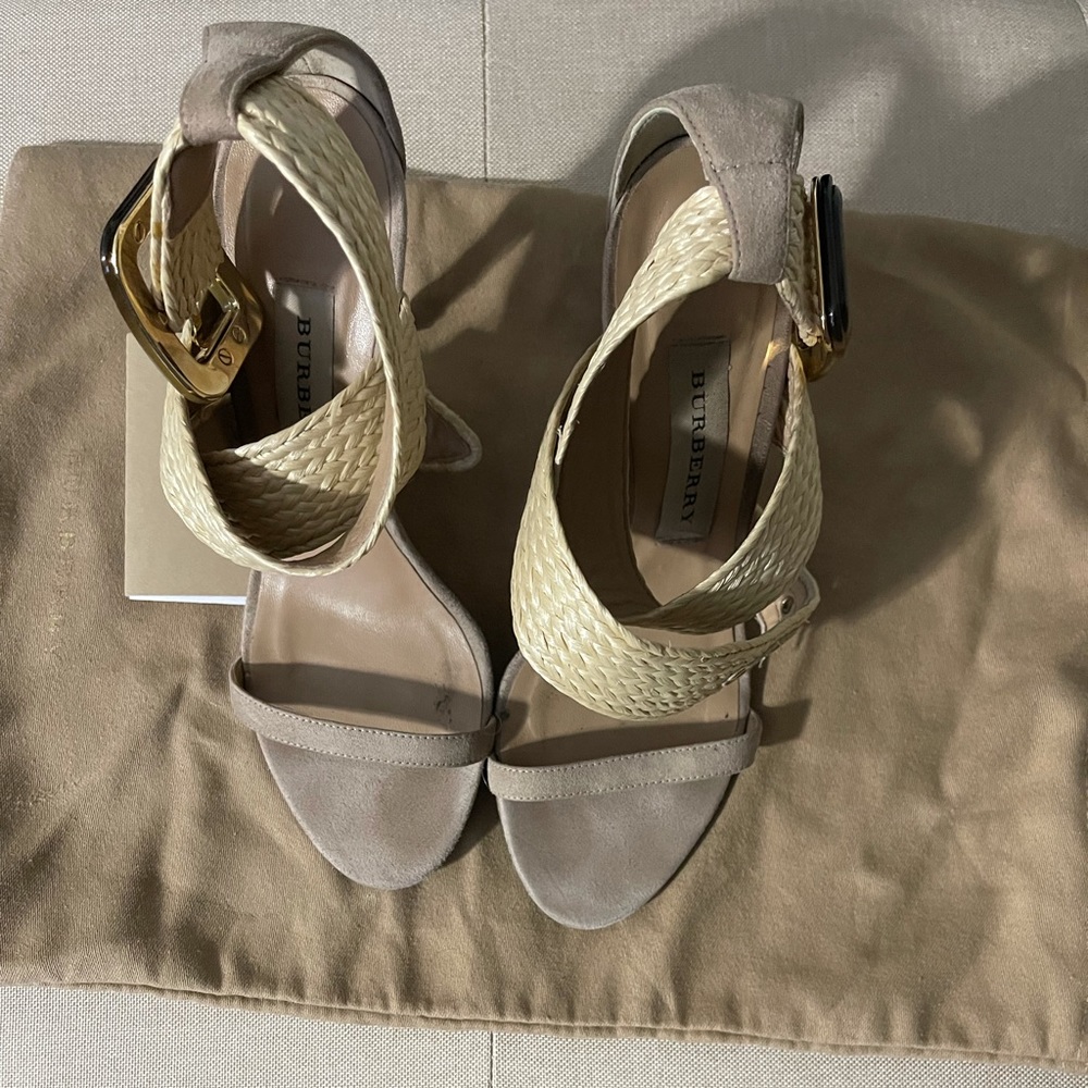 Used Authentic Burberry Sandals size 36 1/2